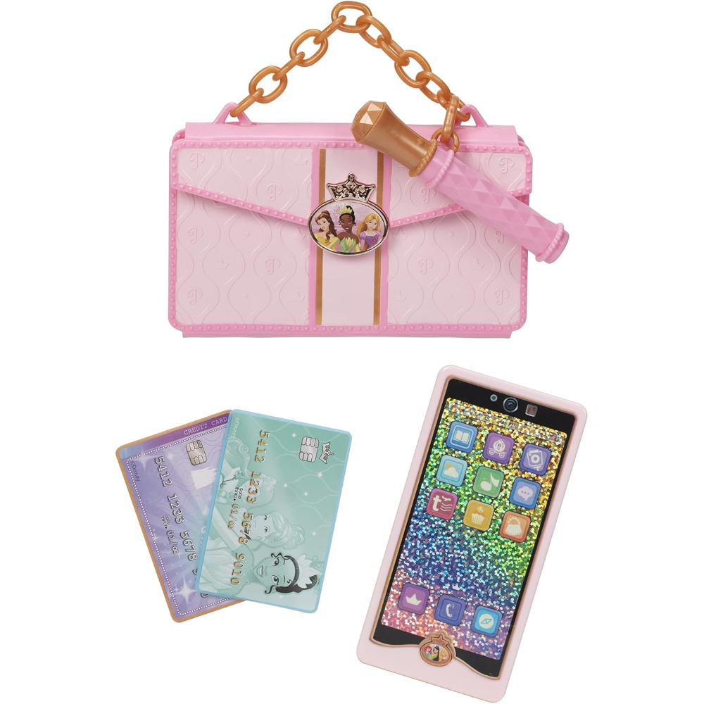Jakks - Disney Princess Style Collection Smartphone con custodia e accessori 221314-RF1-V2