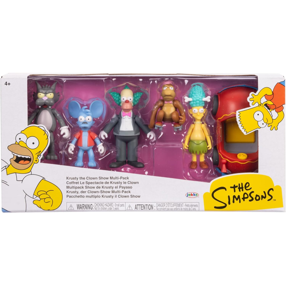 Jakks - The Simpson personaggi articolati 6 cm Krusty Multipack 197584