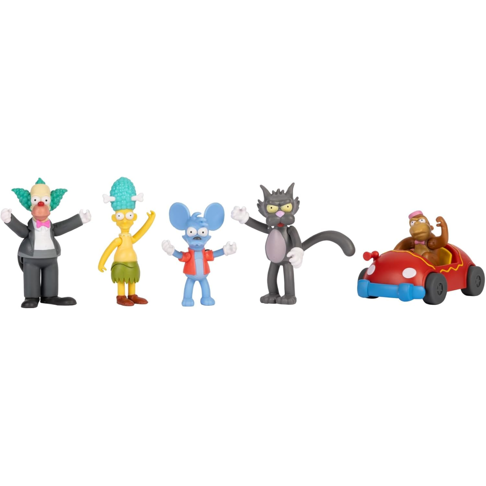 Jakks - The Simpson personaggi articolati 6 cm Krusty Multipack 197584