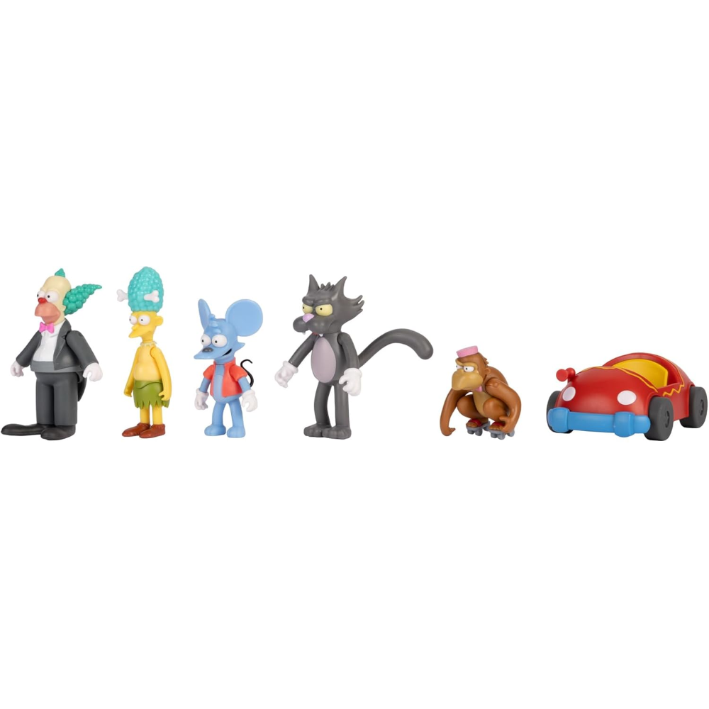 Jakks - The Simpson personaggi articolati 6 cm Krusty Multipack 197584