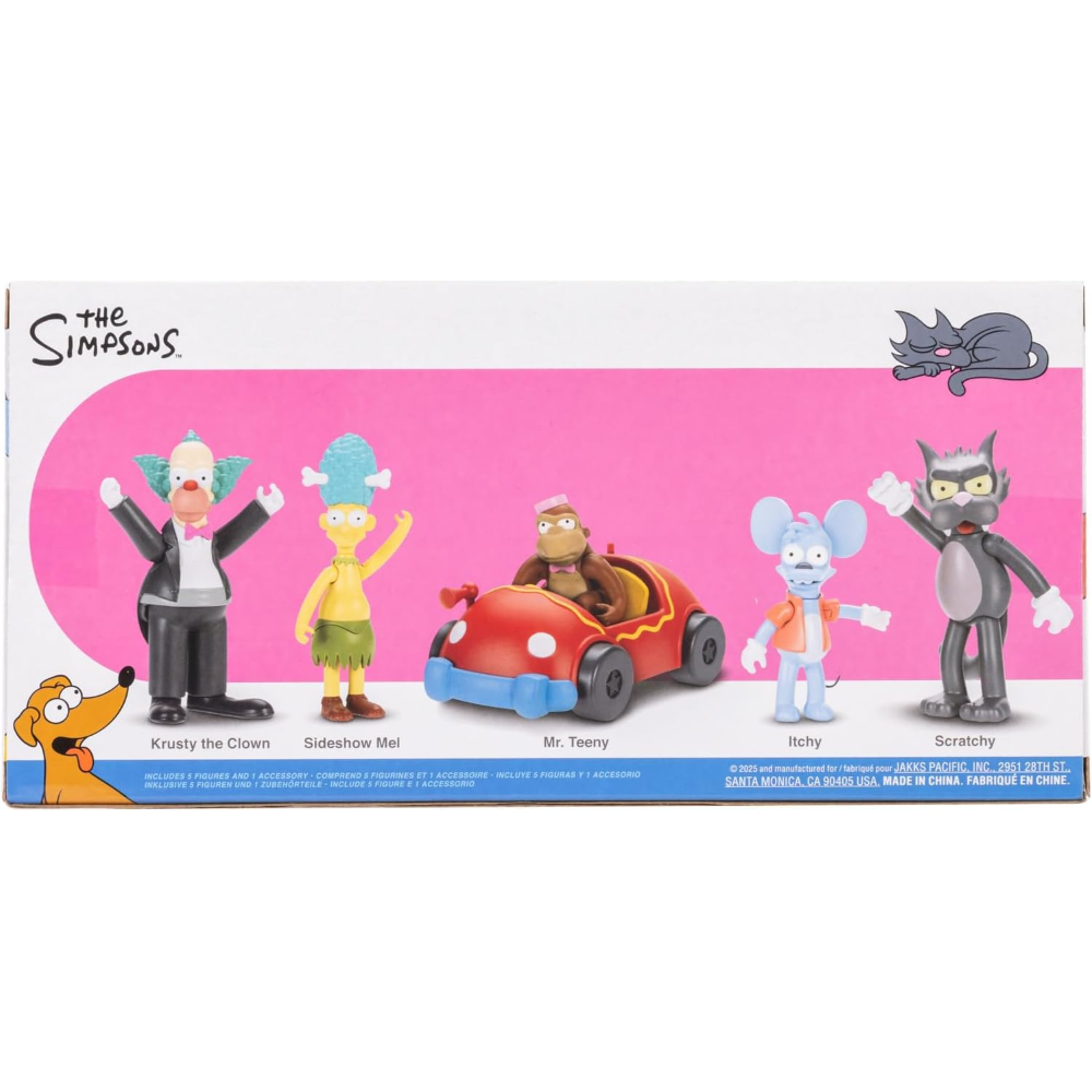 Jakks - The Simpson personaggi articolati 6 cm Krusty Multipack 197584