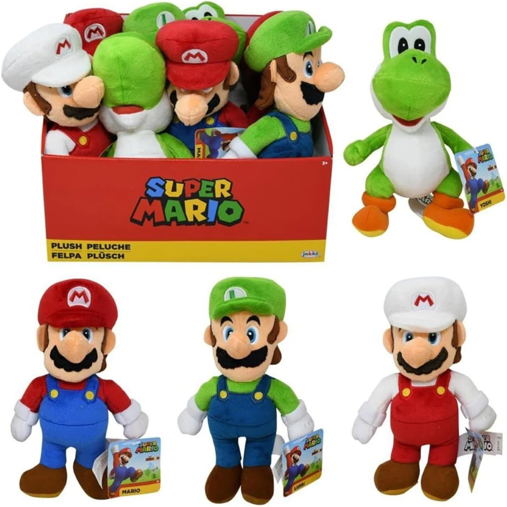 Jakks - Nintendo Super Mario assortimento peluche 23 cm (serie differenti) 68555-GM
