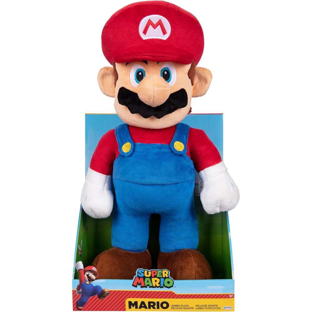Jakks - Nintendo Super Mario peluche gigante Mario 50 cm 64456-4L-PLY