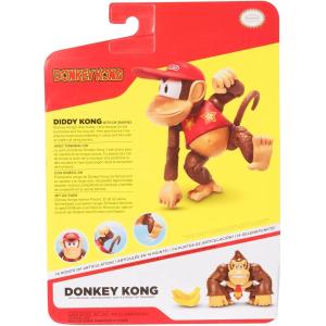 Jakks - Donkey Kong Action Figure di Diddy Kong 10 cm 432964-V1
