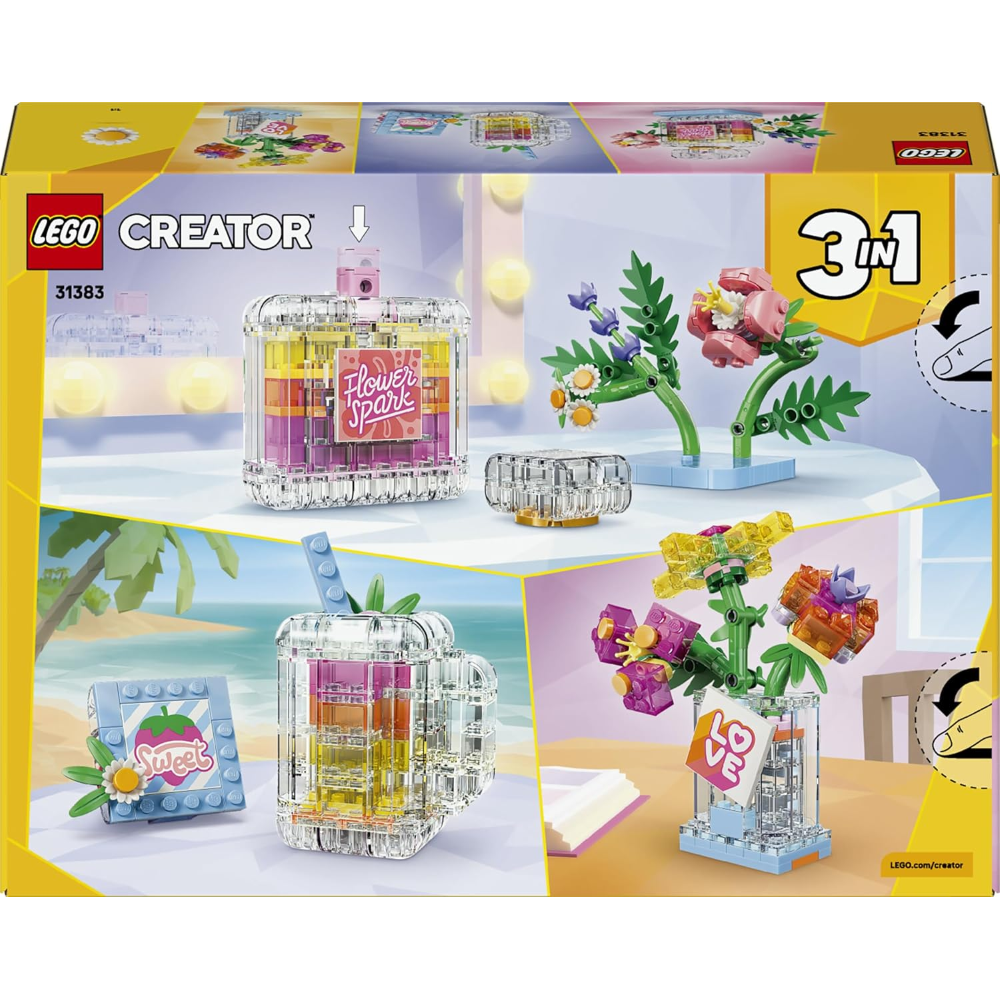 LEGO CREATOR - Boccetta di profumo con decorazioni floreali 31383