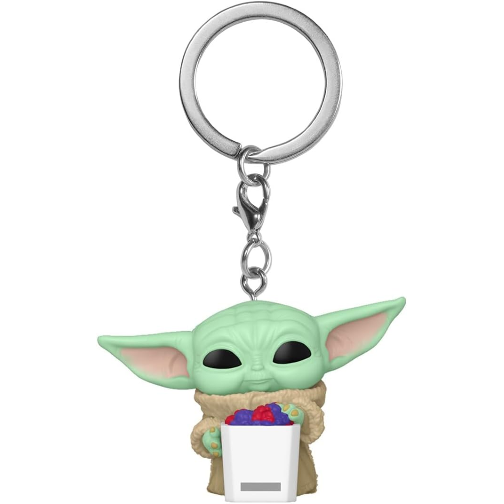FUNKO POP KEYCHAIN STAR WARS: THE MANDALORIAN - VINYL FIGURE GROGU WITH POPCORN 9CM