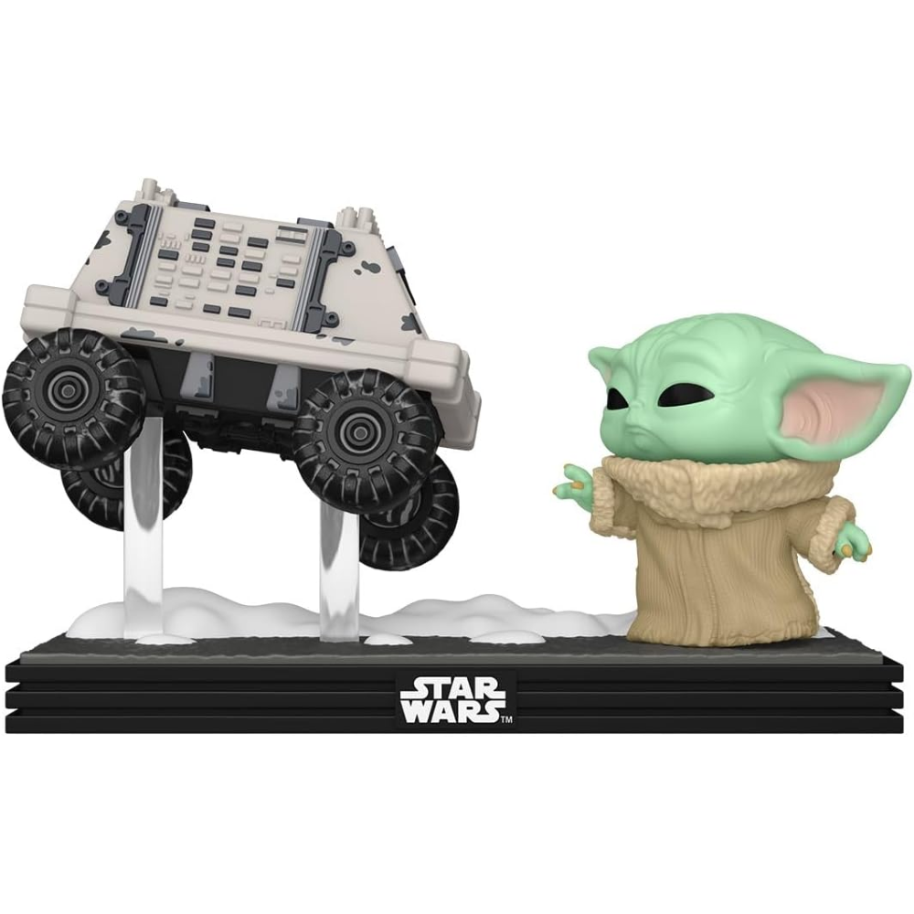 FUNKO POP MOMENT STAR WARS:THE MANDALORIAN - VINYL FIGURE 840 GROGU WITH POLAR MOUSE DROID 90813