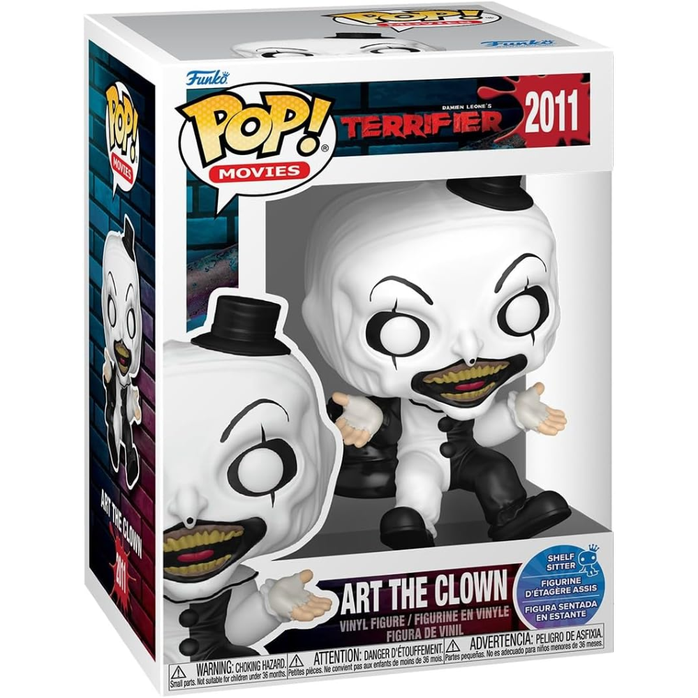 FUNKO POP MOVIES:TERRIFIER - VINYL FIGURE 2011 ART THE CLOWN (SIT) 9CM 90442