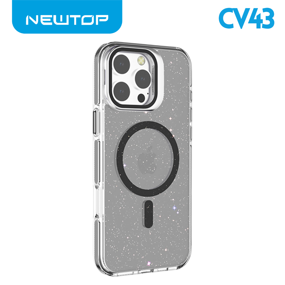NEWTOP CV43-09 SUPPORTO CON GLITTER APPLE IPHONE 18 PRO MAX