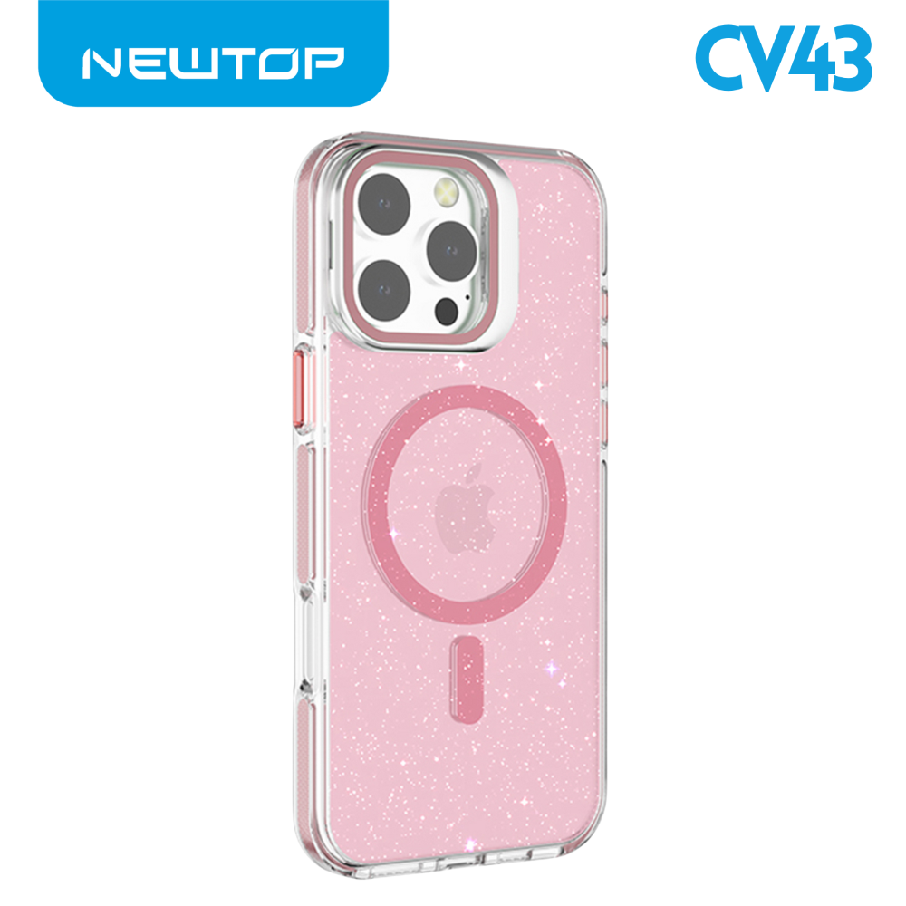 NEWTOP CV43-09 SUPPORTO CON GLITTER APPLE IPHONE 18 PRO MAX