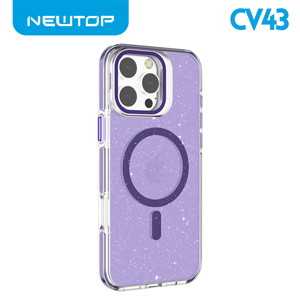 NEWTOP CV43-09 SUPPORTO CON GLITTER APPLE IPHONE 18 PRO MAX