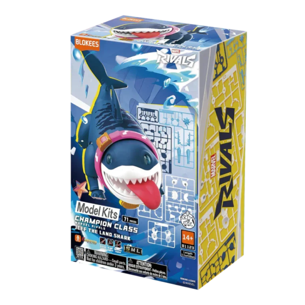 Blokees - Marvel Rivals - Champion Class 12 - 81123 Jeff the Land Shark Model Kit   *FINE GIUGNO