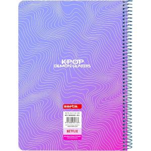 KPOP DEMON HUNTERS - NOTEBOOK SPIRALATO COPERTINA CARTONATA A5  