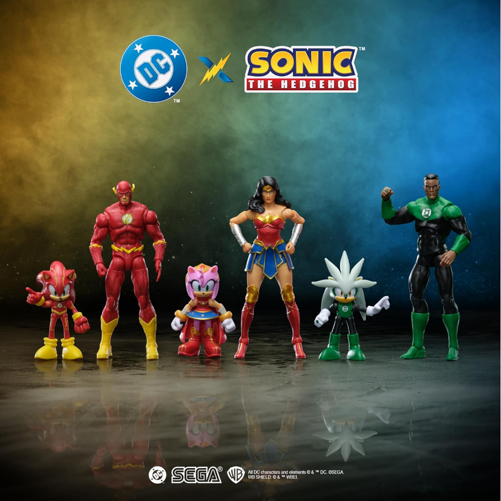 Jakks - DC X Sonic multipack personaggi da 6 e 13 cm (serie differenti) 42898GM