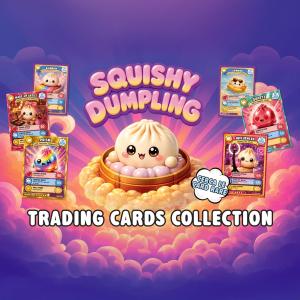 DIRAMIX - SQUISHY DUMPLING ALBUM - Raccoglitore + 1 bustina di card - OFFICIAL CARD COLLECTION - NO EDICOLA