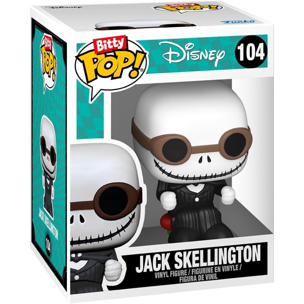 FUNKO POP BITTY RIDE The Nightmare Before Christmas - VINYL FIGURE - ck Skellington with Snowmobile IN RACECAR 