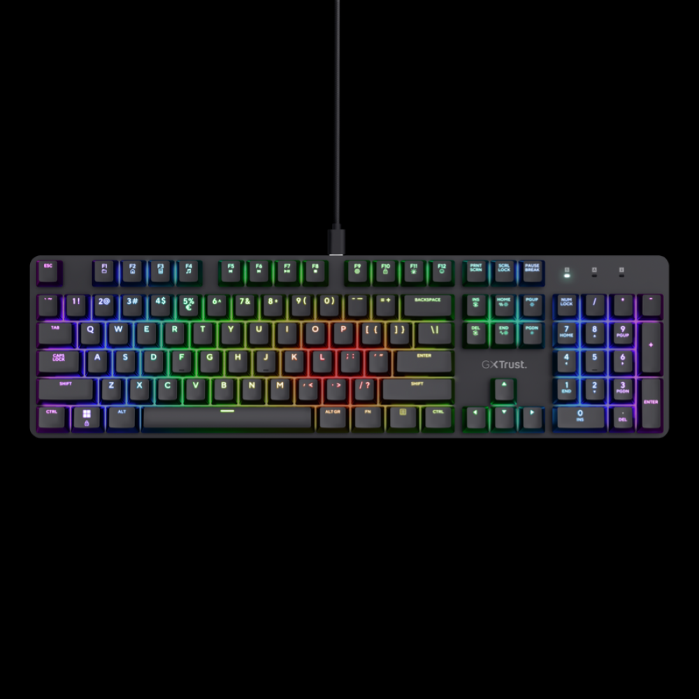 TRUST GAMING TASTIERA GXT 871 ZORA TASTIERA MECCANICA DA GAMING
