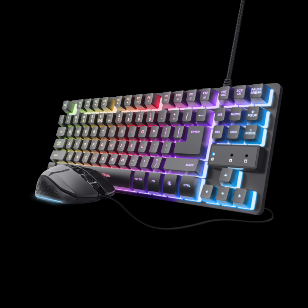 TRUST - SET GAMING - GXT 798 2 IN 1 - TASTIERA E MOUSE DA GAMING