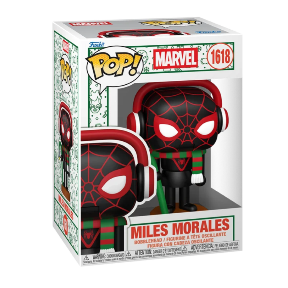 FUNKO POP MARVEL HOLIDAY S6 - VINYL FIGURE 1618 MILES MORALES (NUTCRACKER) 9CM - 92891