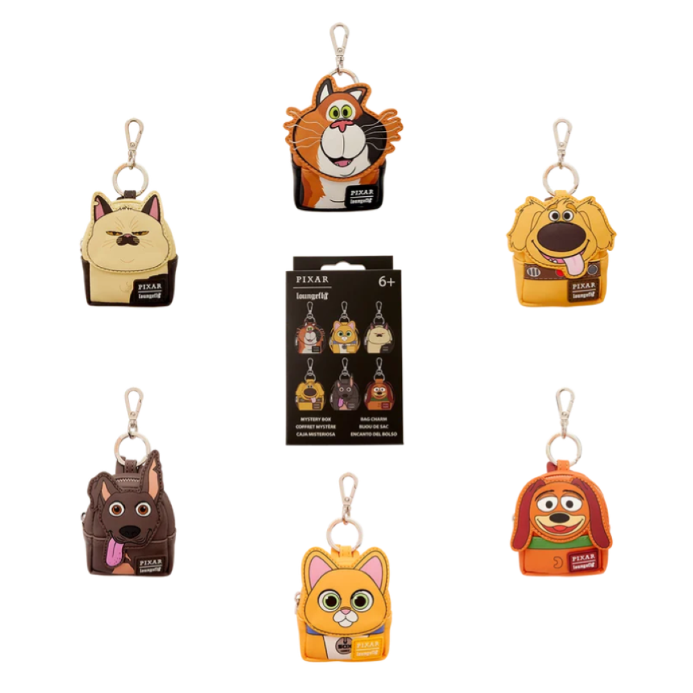  Loungefly - DISNEY PIXAR DOGS AND CATS MYSTERY MINI BACKPACK BAG CHARM WDBC0034