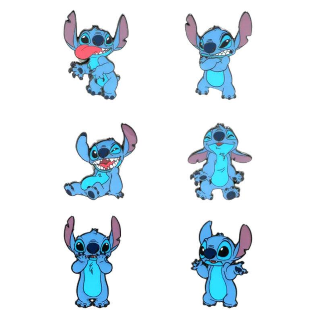  Loungefly - DISNEY STITCH FUNNY FACES BLIND PIN SET WDPN3244