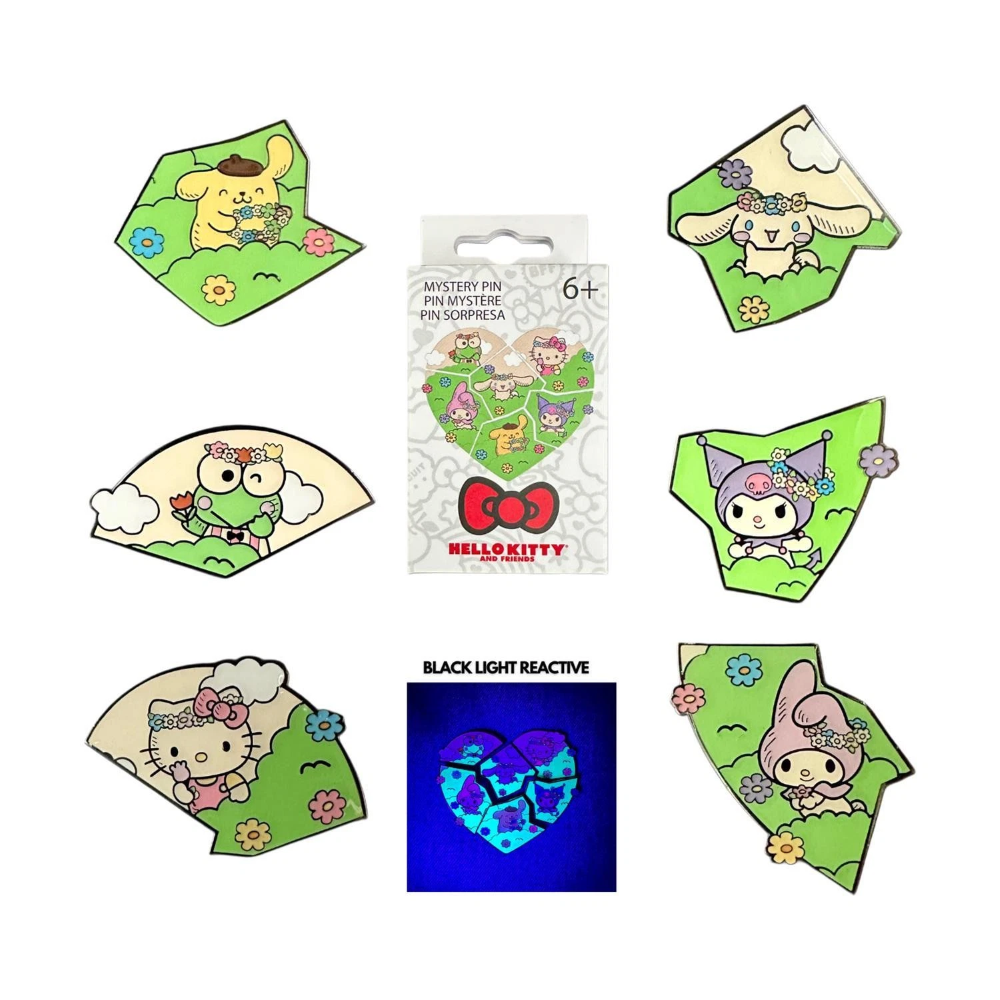  Loungefly - SANRIO HELLO KITTY AND FRIENDS FLOWER CROWN PUZZLE BLIND BOX PINS SANPN0261-EA