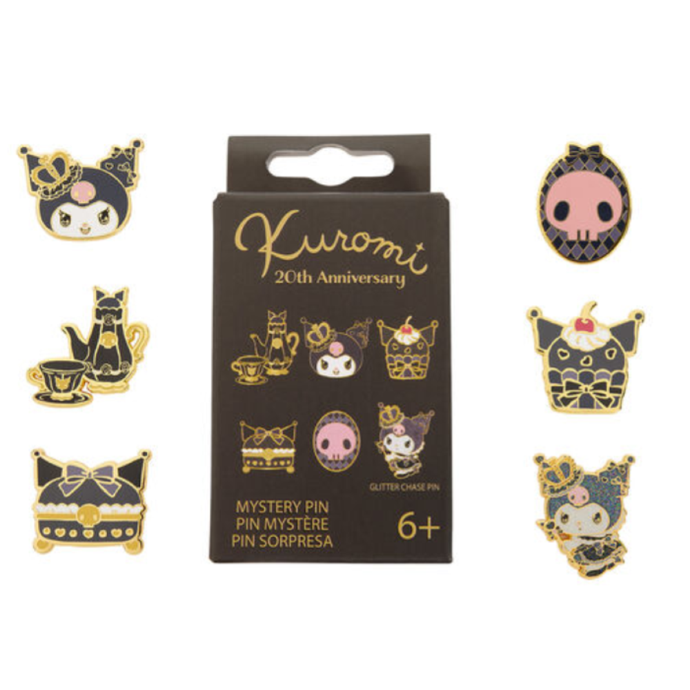  Loungefly - SANRIO KUROMI 20TH ANNIVERSARY MYSTERY BOX PINS EACHES - SANPN0290-EA