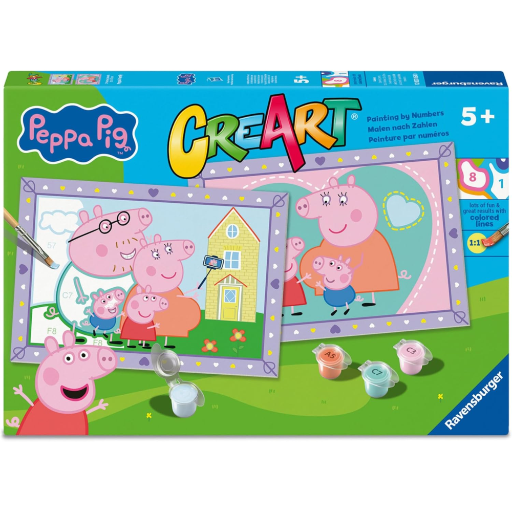 Ravensburger CreArt Serie Junior- 2 x Peppa Pig 12023054