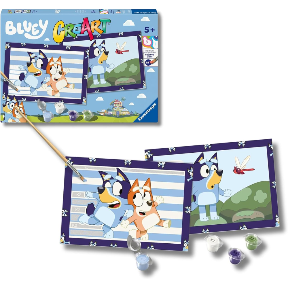 Ravensburger CreArt Serie Junior- 2 x Bluey 23961