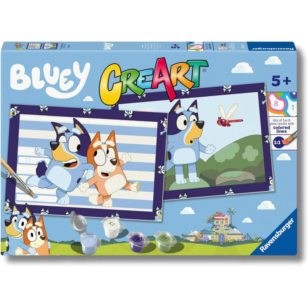 Ravensburger CreArt Serie Junior- 2 x Bluey 23961