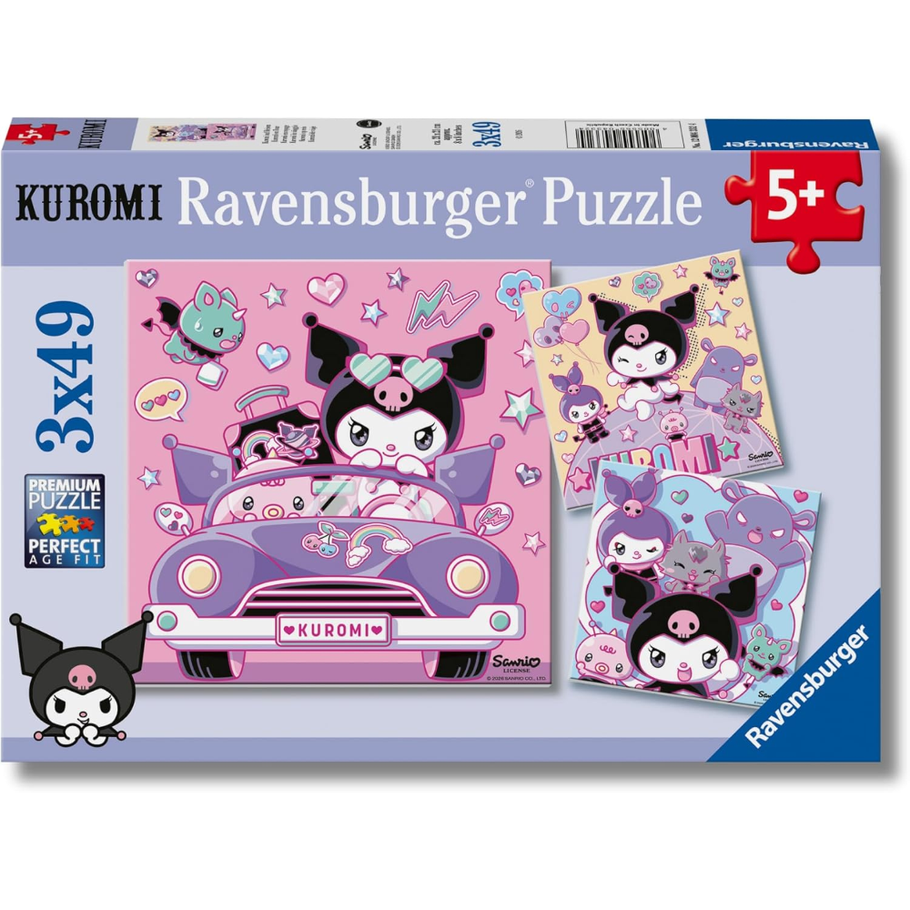 Ravensburger 3 x 49 pc - Kuromi 12004332