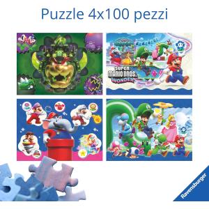 Ravensburger 4 x 100 pc - Super Mario Wonder 12004321