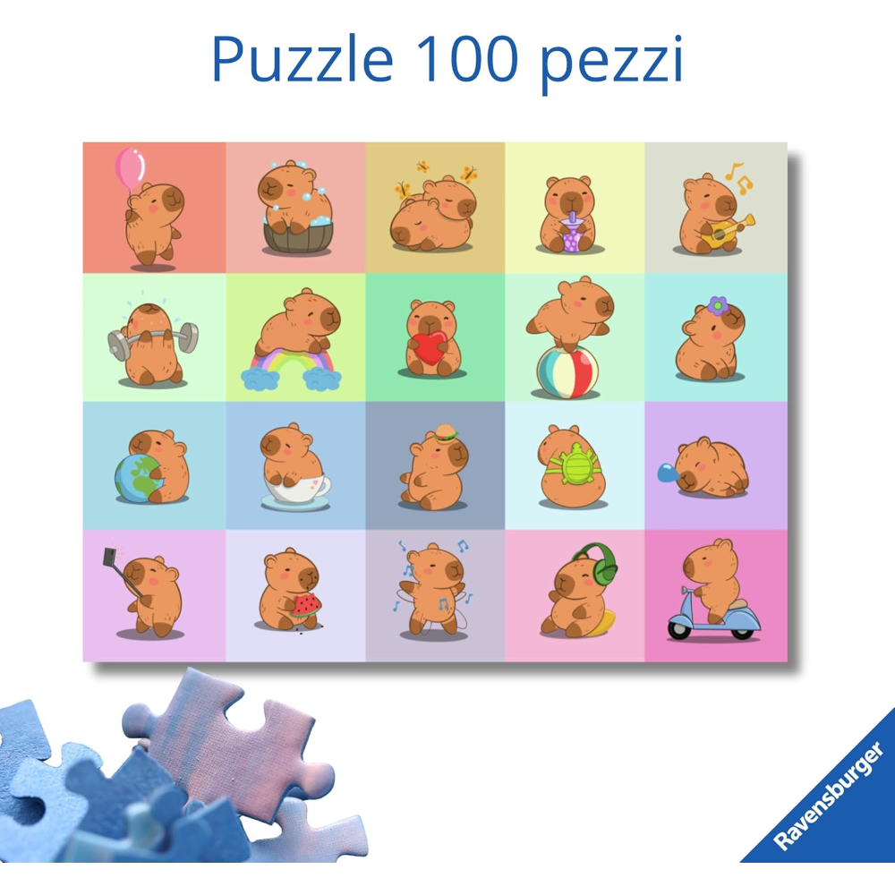 Ravensburger Puzzle 100 PC XXL - Capibara 12004386