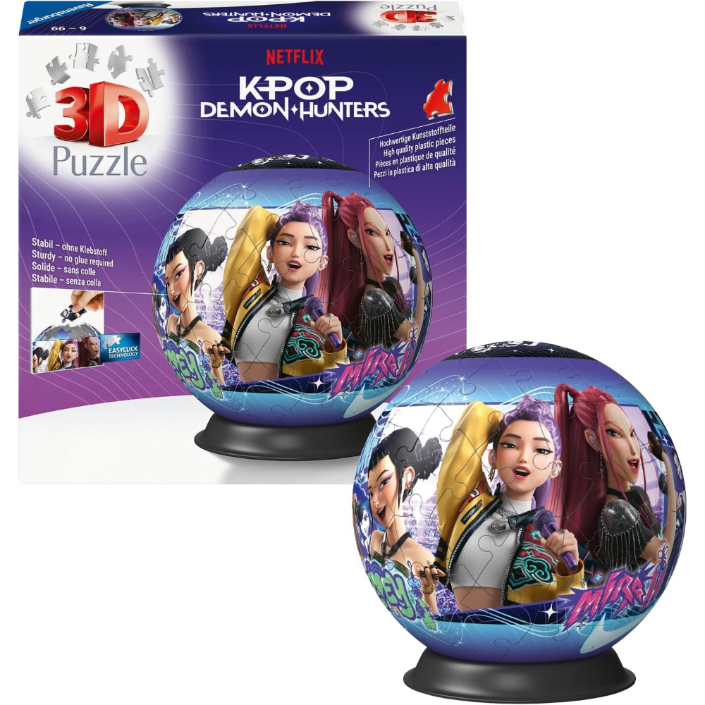 Ravensburger Puzzle 3D - Puzzleball 72 pc - K-Pop Demon Hunters 12002885