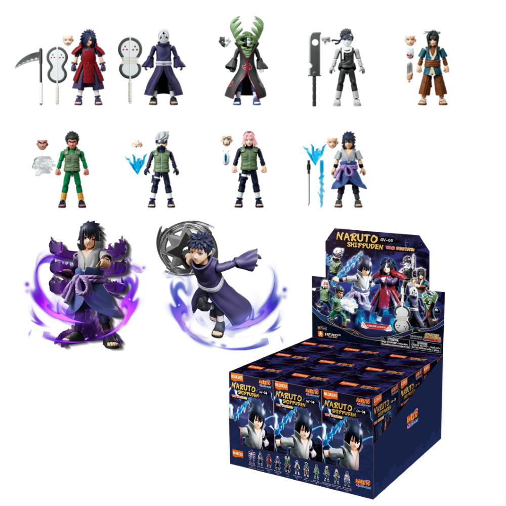Blokees - Naruto Blind Box - Galaxy Version 04 - 71065 War Begins   DISPLAY 9PC 