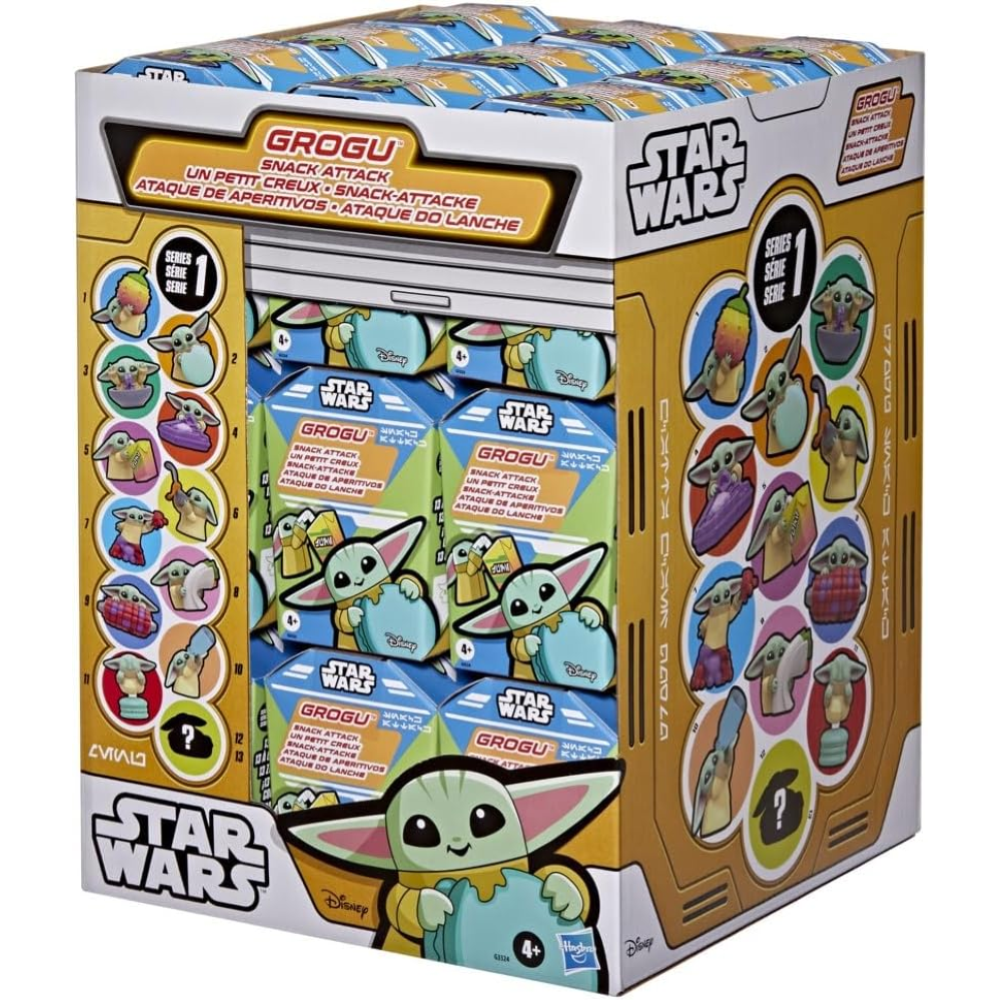 HASBRO -  BLIND BOX Star Wars The Mandalorian E Grogu Snackin Collectible Display (24) G33245L4 