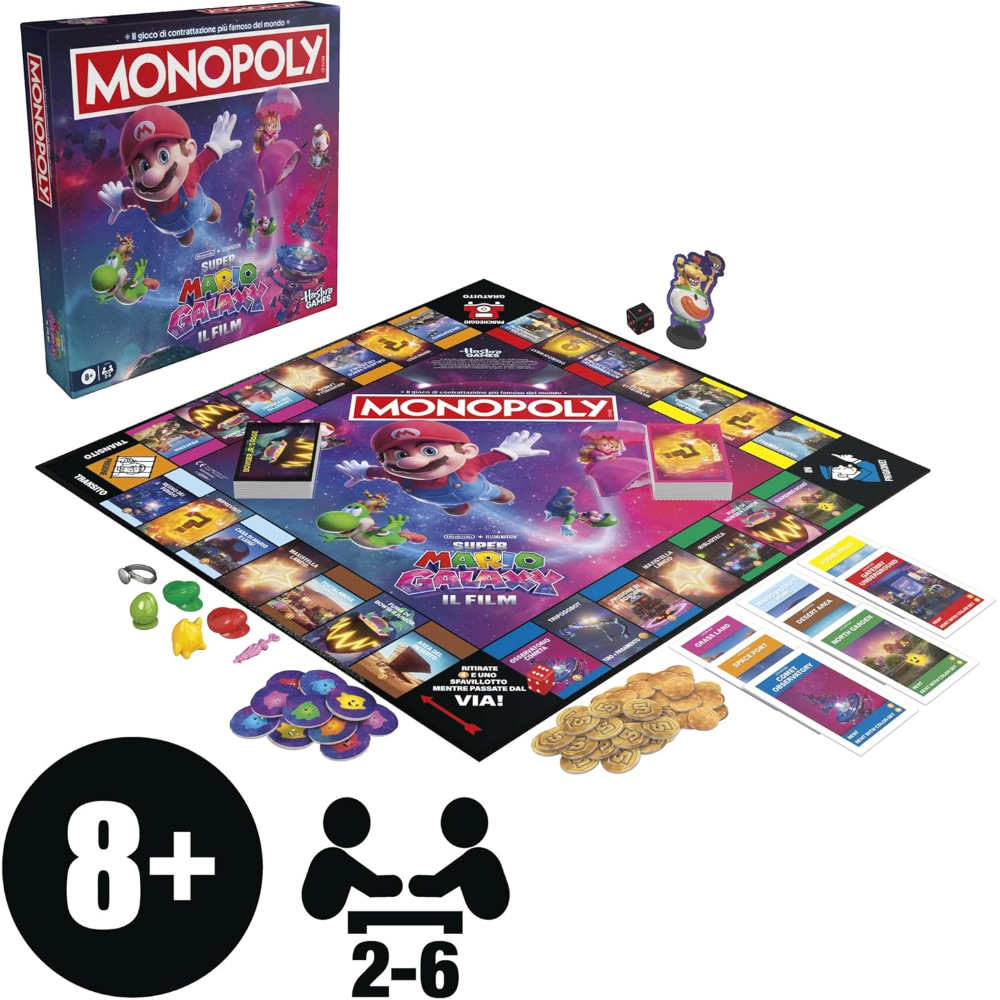 HASBRO - MONOPOLY Super Mario Galaxy Il Film - G26381030