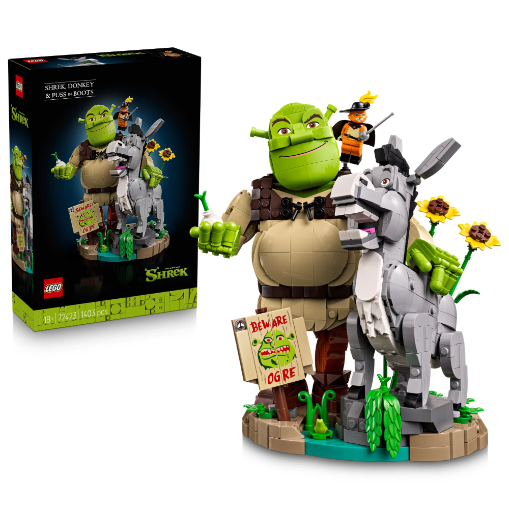 LEGO SHREK - Shrek, Ciuchino e gatto con gli stivali 72423 *AGOSTO