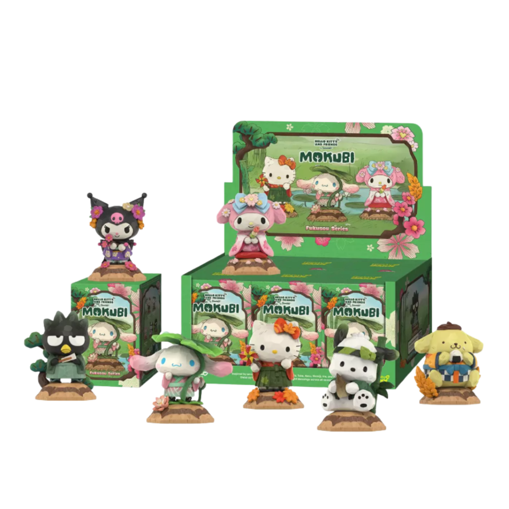 MIGHTY JAXX SANRIO - MOKUBI VINYL SERIES BLIND BOX D6 -  FUKUSU SERIES 