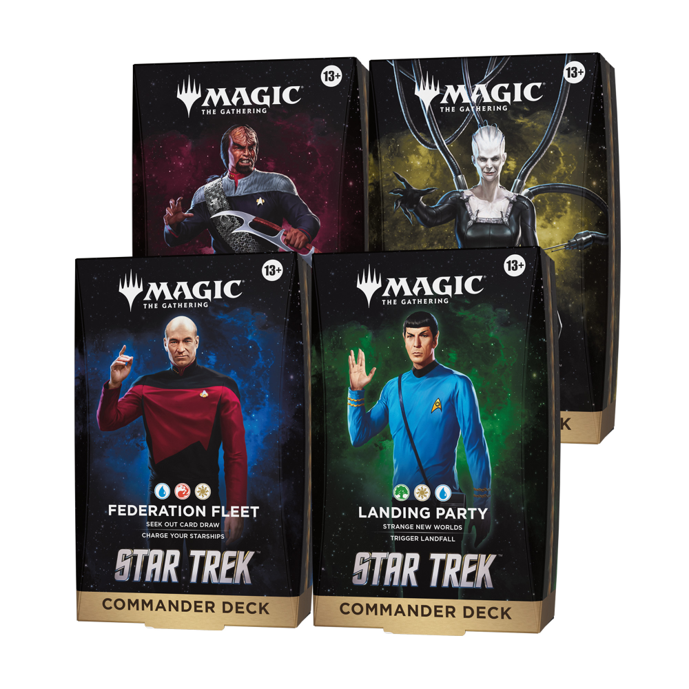 PREORDINE MAGIC THE GATHERING BOX COMMANDER DECK - STAR TREK (4 MAZZI) - ITA 13/11/2026