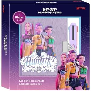 KPOP DEMON HUNTERS - DIARIO SEGRETO A5 CON PENNA A 4 COLORI 