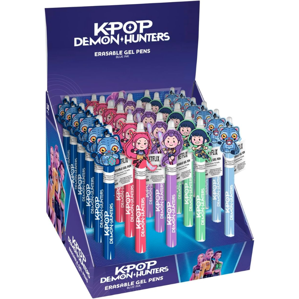 KPOP DEMON HUNTERS - PENNE GEL CANCELLABILI EXPO DA BANCO 