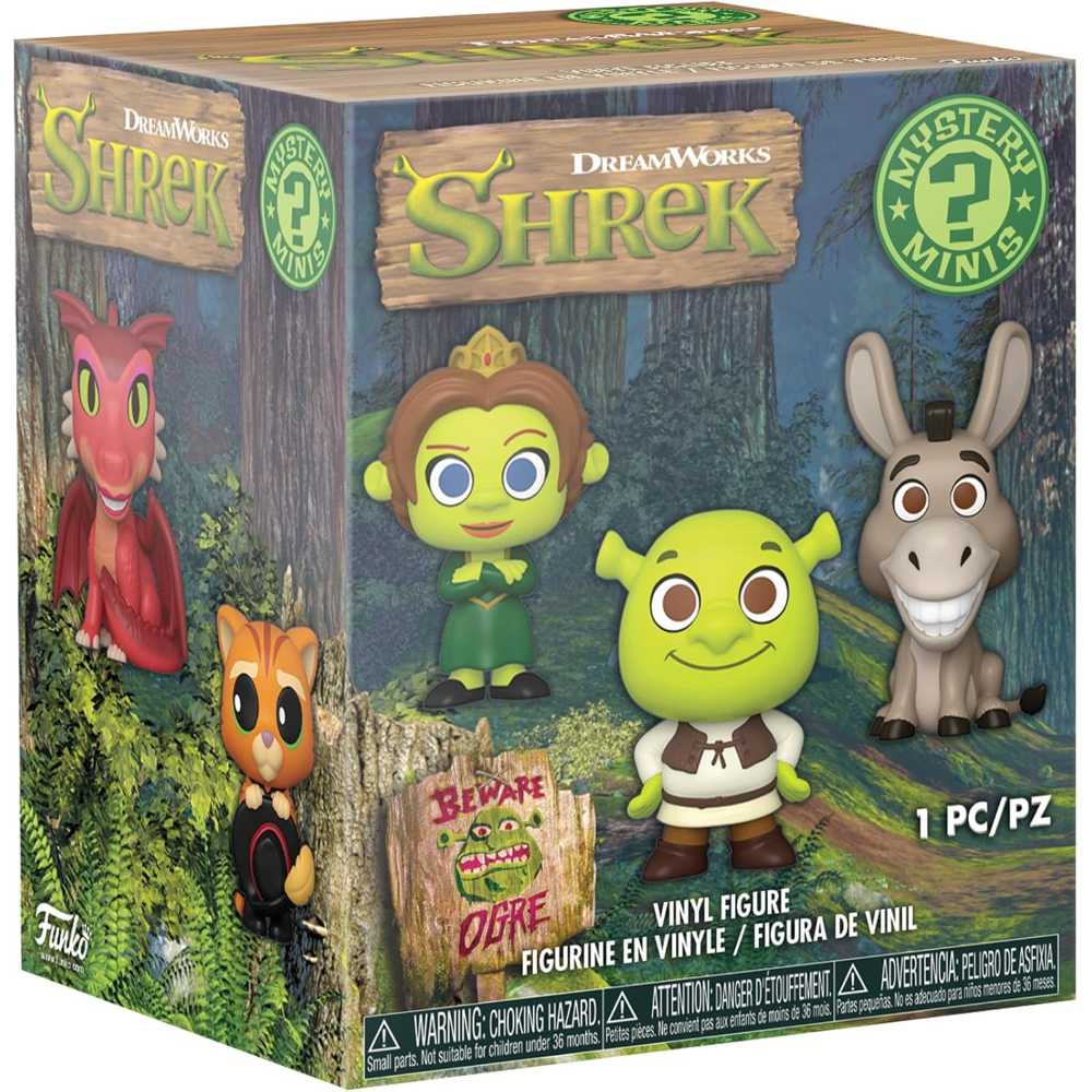 FUNKO POP 81177 DREAMWORKS: 30TH ANNIVERSARY - SHREK - MYSTERY MINI BLIND BOX - DISPLAY 12PZ 