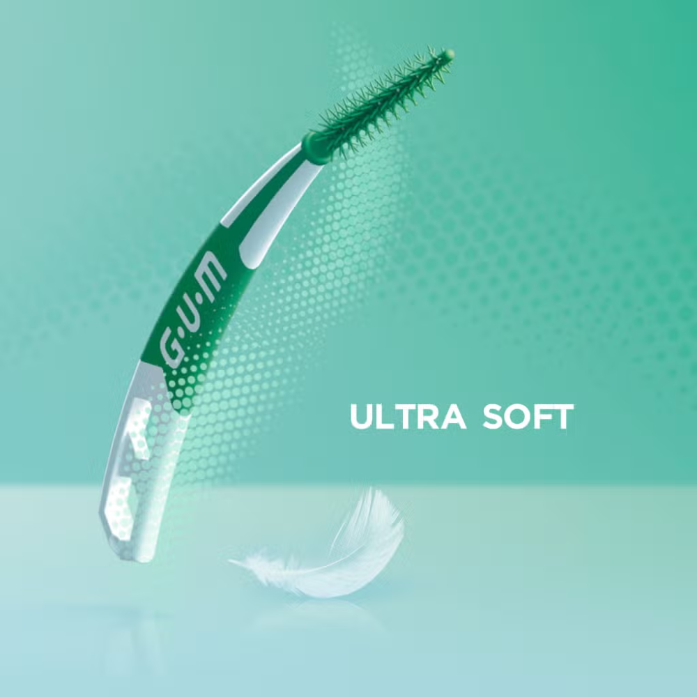 GUM - Scovolino interdentale in gomma - SOFT-PICKS® PRO - MEDIO - 30PZ (1=1PZ)