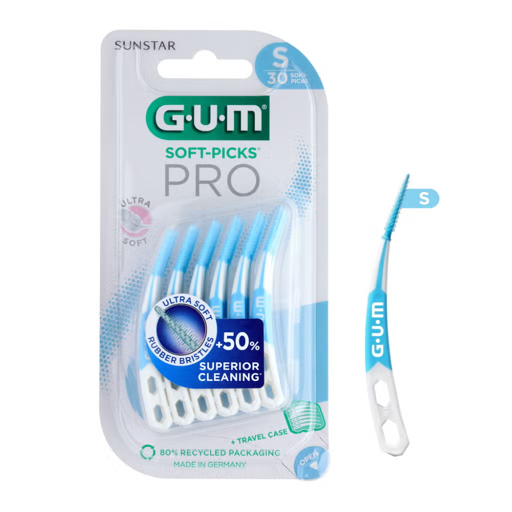GUM - Scovolino interdentale in gomma - SOFT-PICKS® PRO - SMALL - 30PZ (1=1PZ)