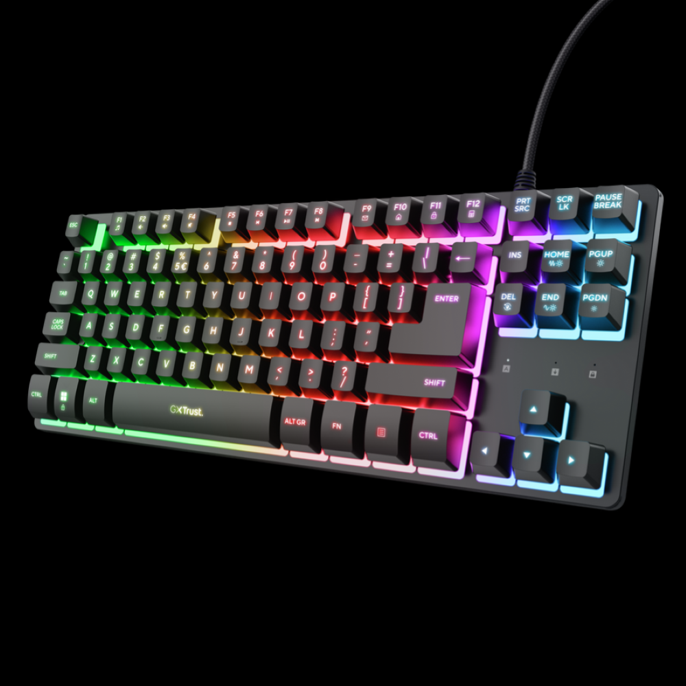 TRUST GAMING TASTIERA GXT 833 Thado Tastiera illuminata TKL - BLK IT