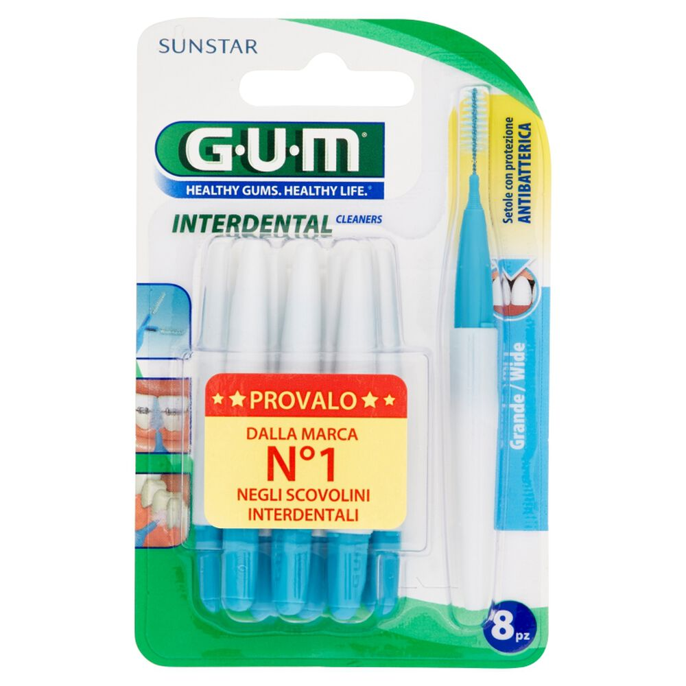 GUM - Scovolino Interdental CLEANERS - 1.6MM - 8 pezzi (1=1PZ)