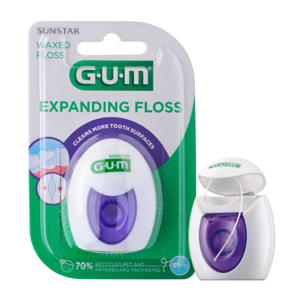 GUM - Filo interdentale - EXPANDING FLOSS  (1=1PZ)