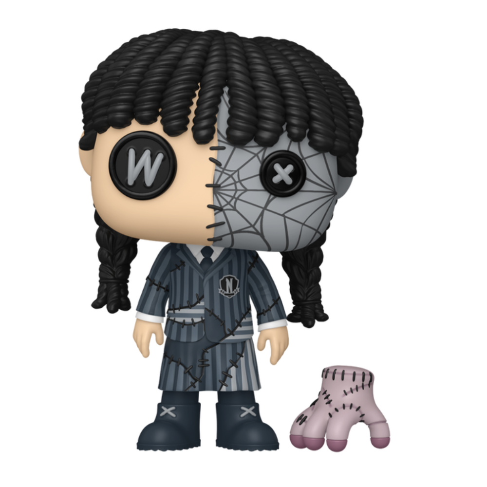 FUNKO POP WEDNESDAY - VINYL FIGURE 1942 WEDNESDAY ADDAMS WITH THING (PATCHWORK) 9CM 93235