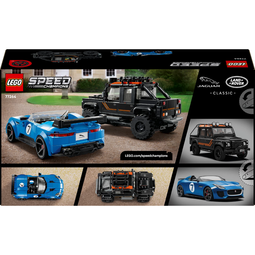 LEGO SPEED CHAMPIONS - Jaguar Project 7 & Land Rover Defender 77264 